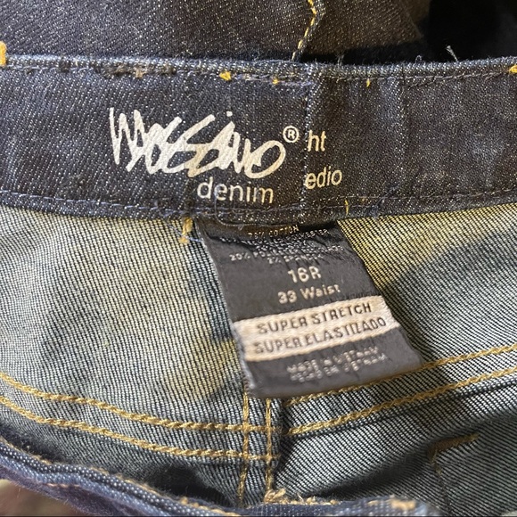 Mossimo Denim Straight Jeans Women's Plus Size 16R - Picture 3 of 3